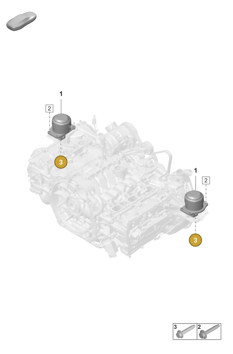 PAF104694 — Porsche 911 (2021-2022) diagram p59109000, position 3