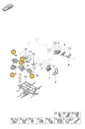 PAF105479 Porsche Oval Head Csk Self-Tapp Screw