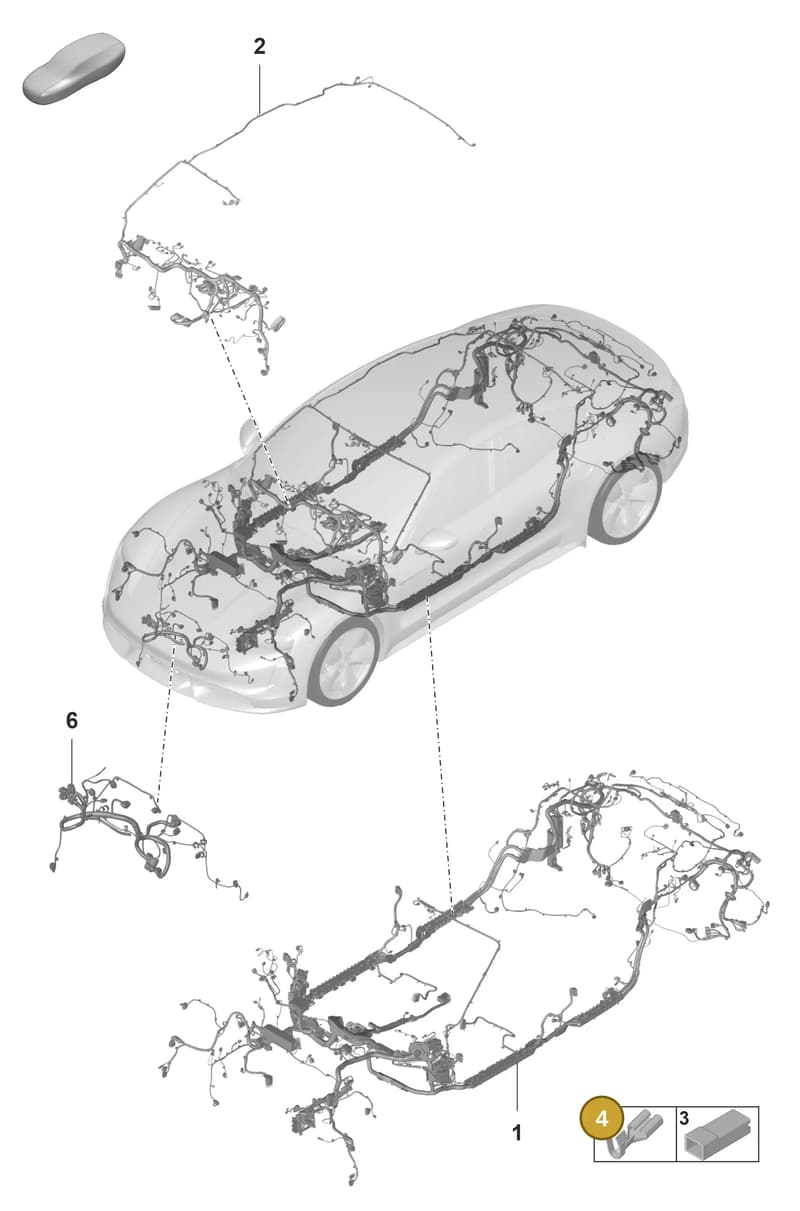 PAF105483 — Porsche Taycan Sport Turismo (2019-2024) diagram p56902110, position 4