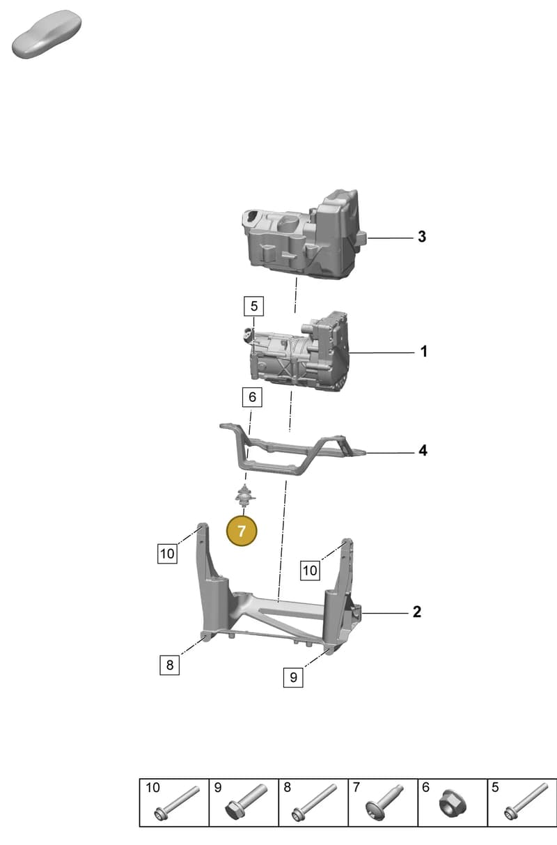 PAF106009 — Porsche Macan (2024-2024) diagram p61814200, position 7