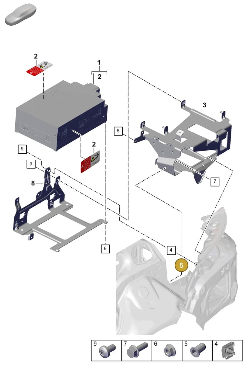 PAF106185 — Porsche Panamera (2023-2025) diagram p62251200, position 5