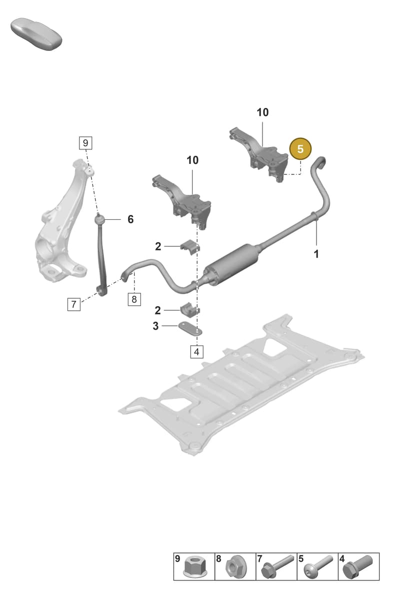 PAF106322 — Porsche Taycan Sport Turismo (2019-2024) diagram p56402100, position 5