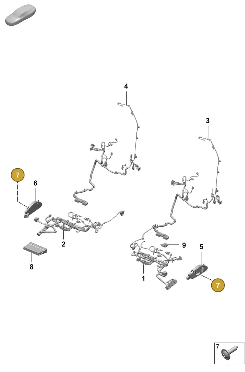PAF106339 — Porsche Macan (2024-2024) diagram p61817500, position 7