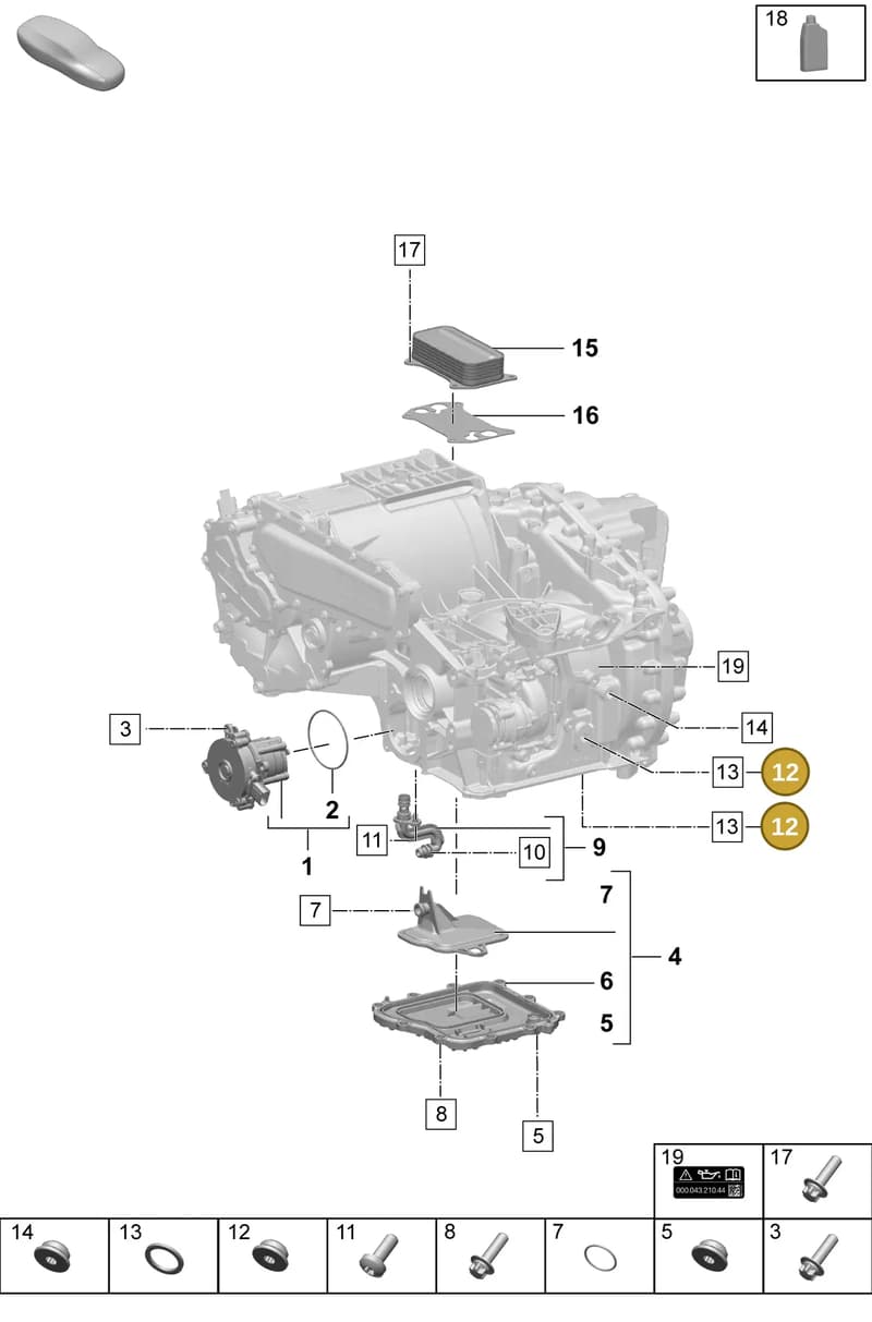 PAF106379 — Porsche Macan (2024-2024) diagram p61355100, position 12