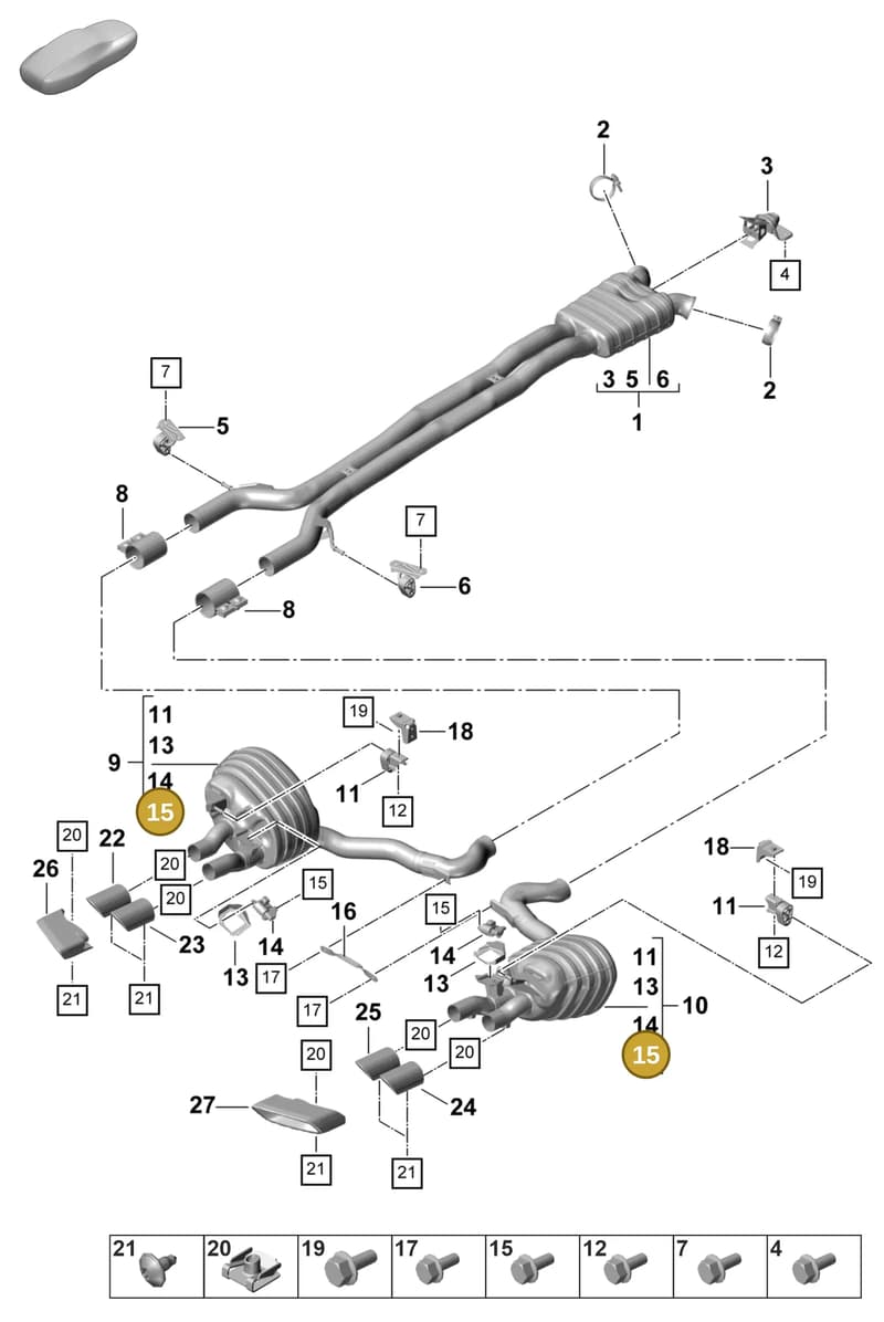 PAF10653202 — Porsche Panamera (2020-2023) diagram p58203010, position 15