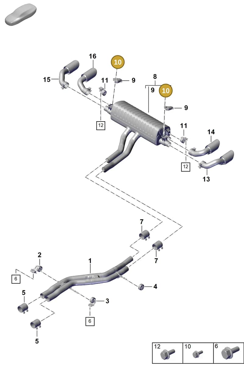 PAF10653202 — Porsche Cayenne Coupe (2023-2023) diagram p60203110, position 10