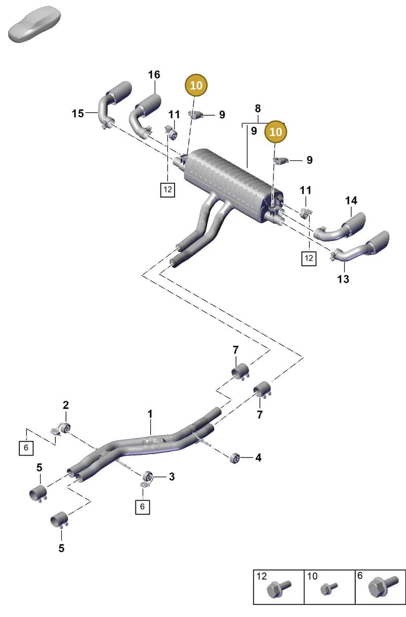 PAF10653202 — Porsche Cayenne Coupe (2023-2023) diagram p60203120, position 10