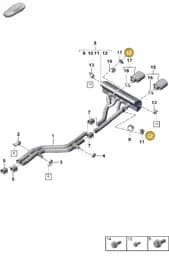 PAF10653202 Porsche Hexagon Bolt
