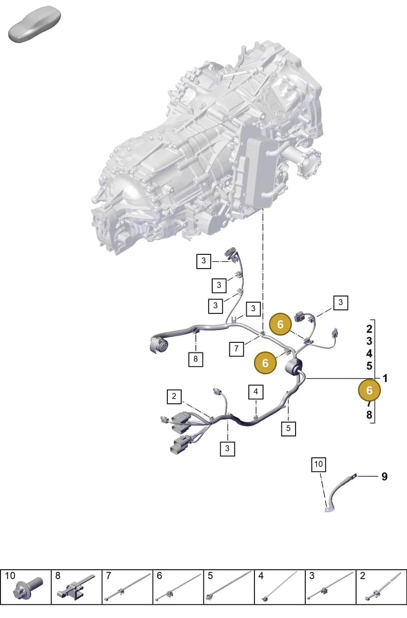 PAF106596 — Porsche 911 (2024-2025) diagram p63903910, position 6