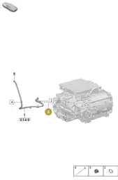 PAF106598 Porsche Cable Tie with Terminal Socket