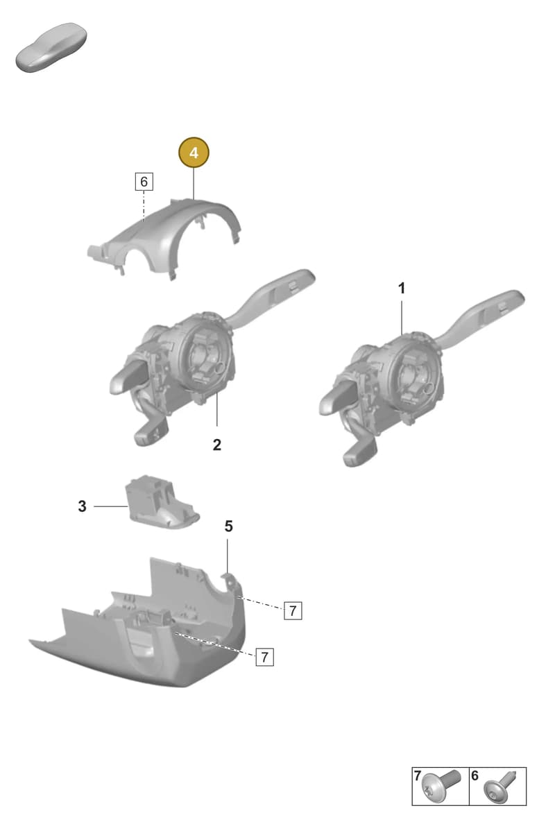 PAF106705 — Porsche Taycan Sport Turismo (2023-2025) diagram p56903060, position 4