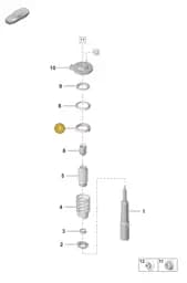 PAF106802 Porsche Hexagon Flange Screw