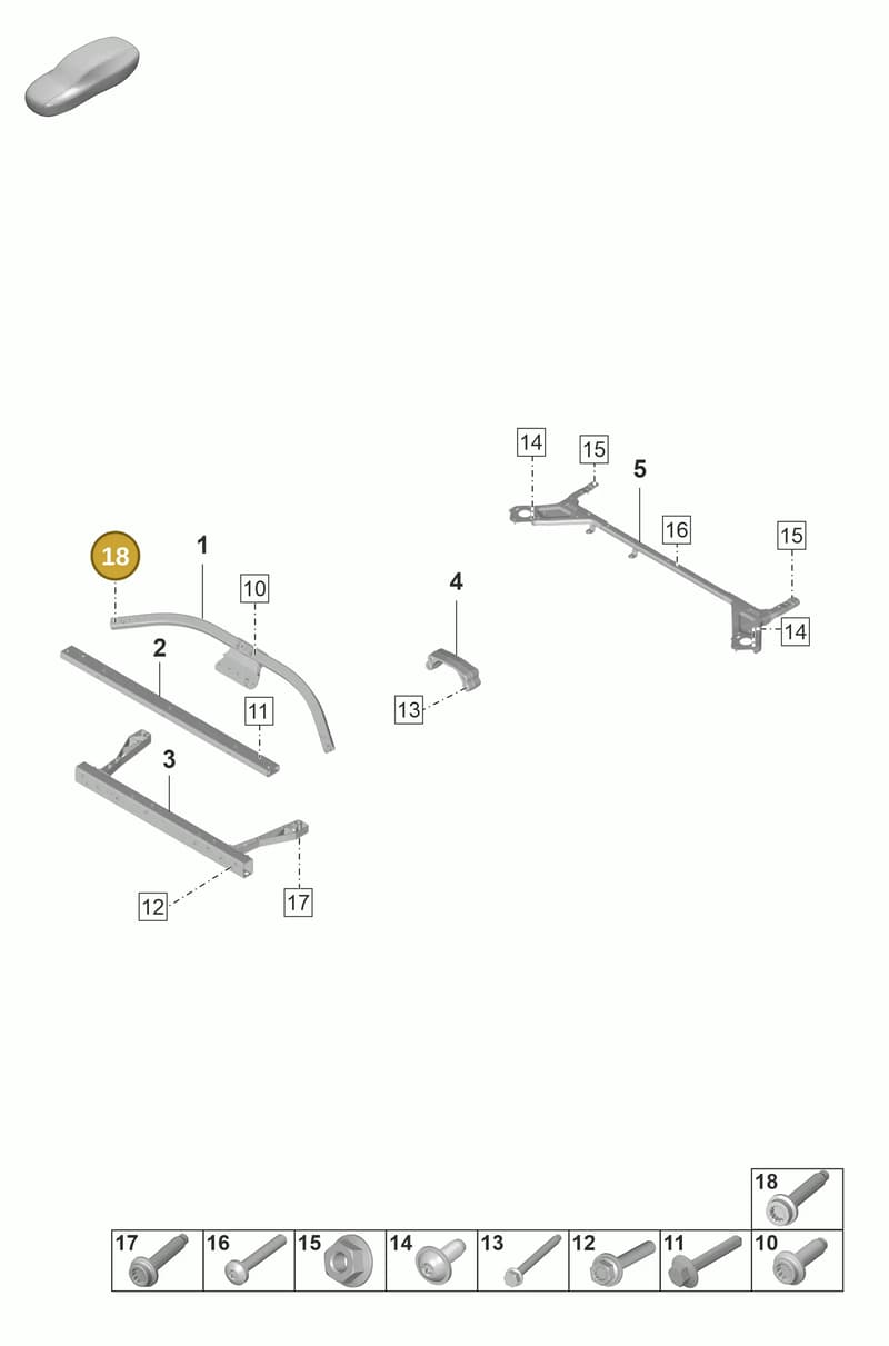 PAF106825 — Porsche Taycan Sport Turismo (2019-2024) diagram p56801700, position 18