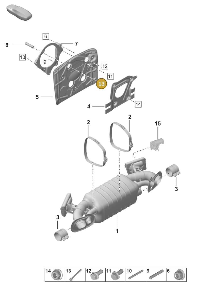 PAF106833 — Porsche 911 (2024-2025) diagram p53202350, position 13