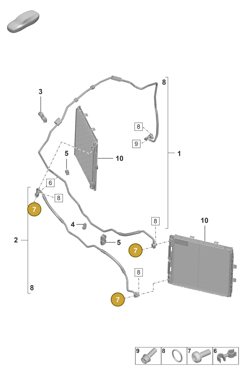 PAF106979 — Porsche 911 (2020-2022) diagram p53814800, position 7