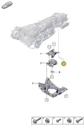 PAF10720402 Porsche Socket Head Bolt