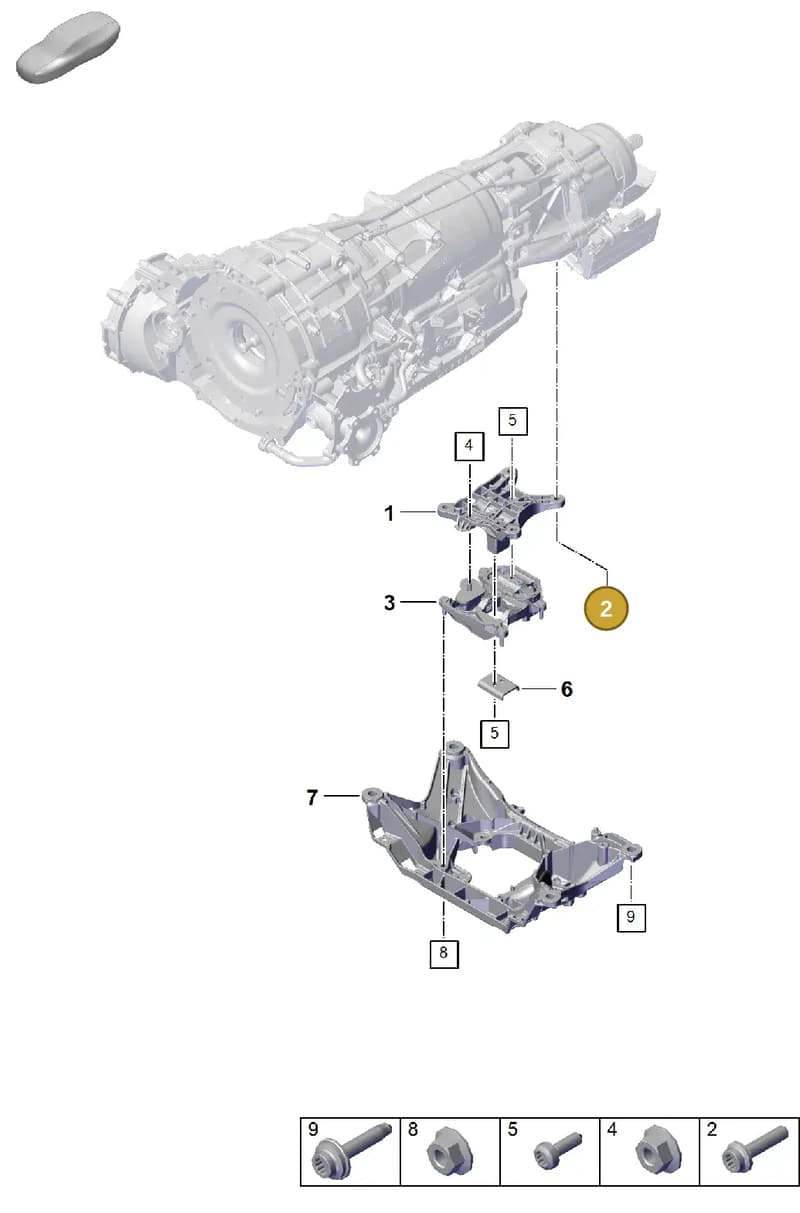 PAF10720402 — Porsche Cayenne Coupe (2023-2023) diagram p60306000, position 2