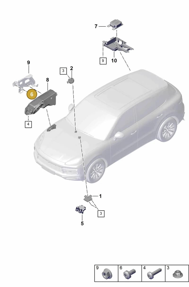PAF107273 — Porsche Cayenne Coupe (2023-2023) diagram p60901600, position 6