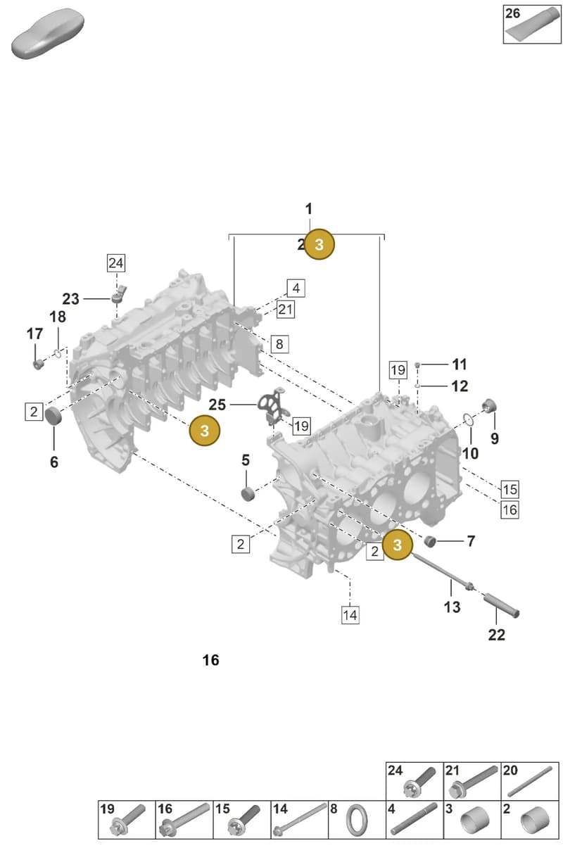PAF107370 — Porsche 911 (2024-2025) diagram p53000002, position 3