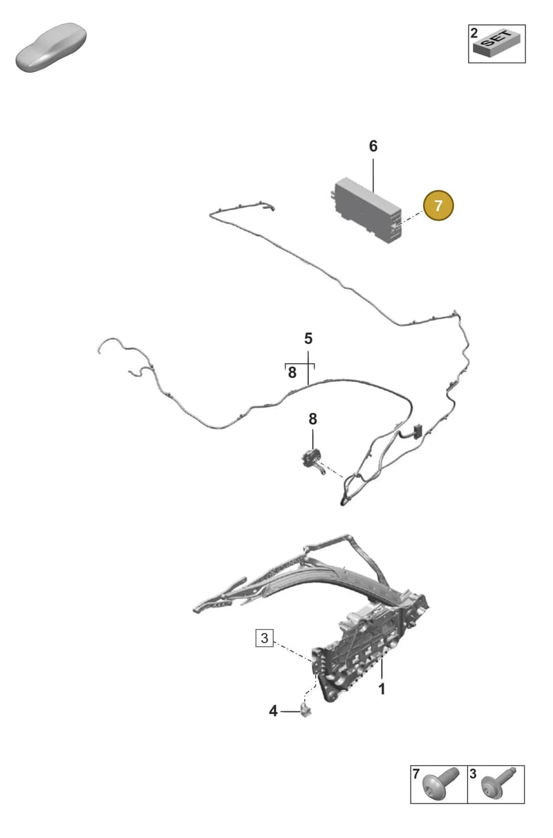 PAF107480 — Porsche 911 (2024-2025) diagram p53811200, position 7