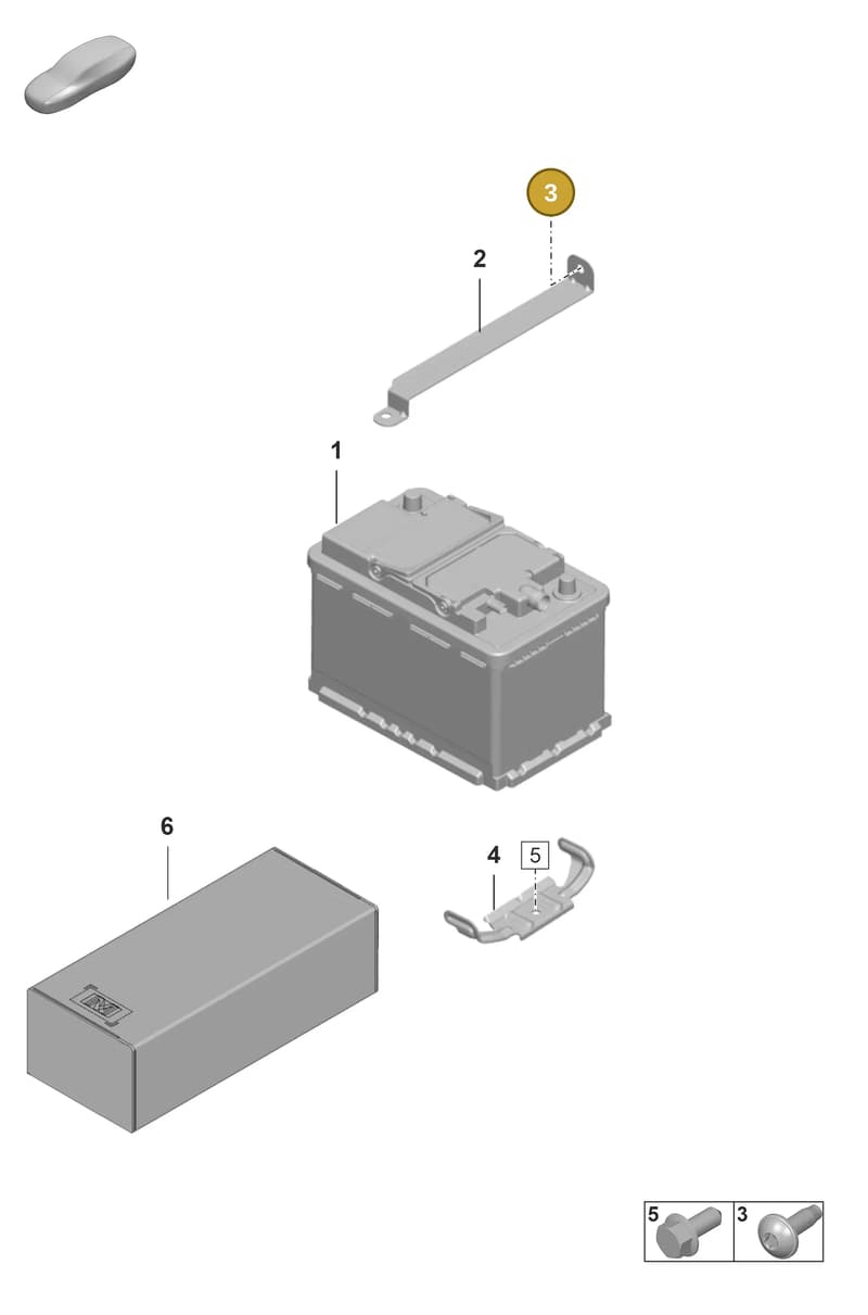 PAF107511 — Porsche 911 (2020-2022) diagram p53902060, position 3