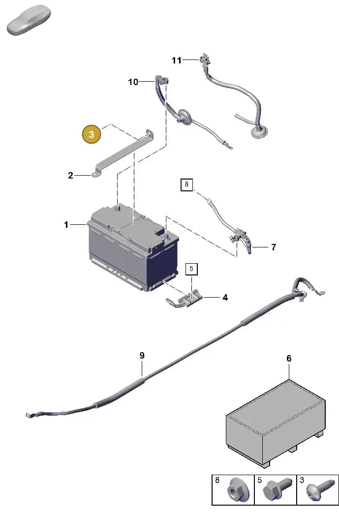 PAF107511 — Porsche 911 (2024-2025) diagram p63902300, position 3