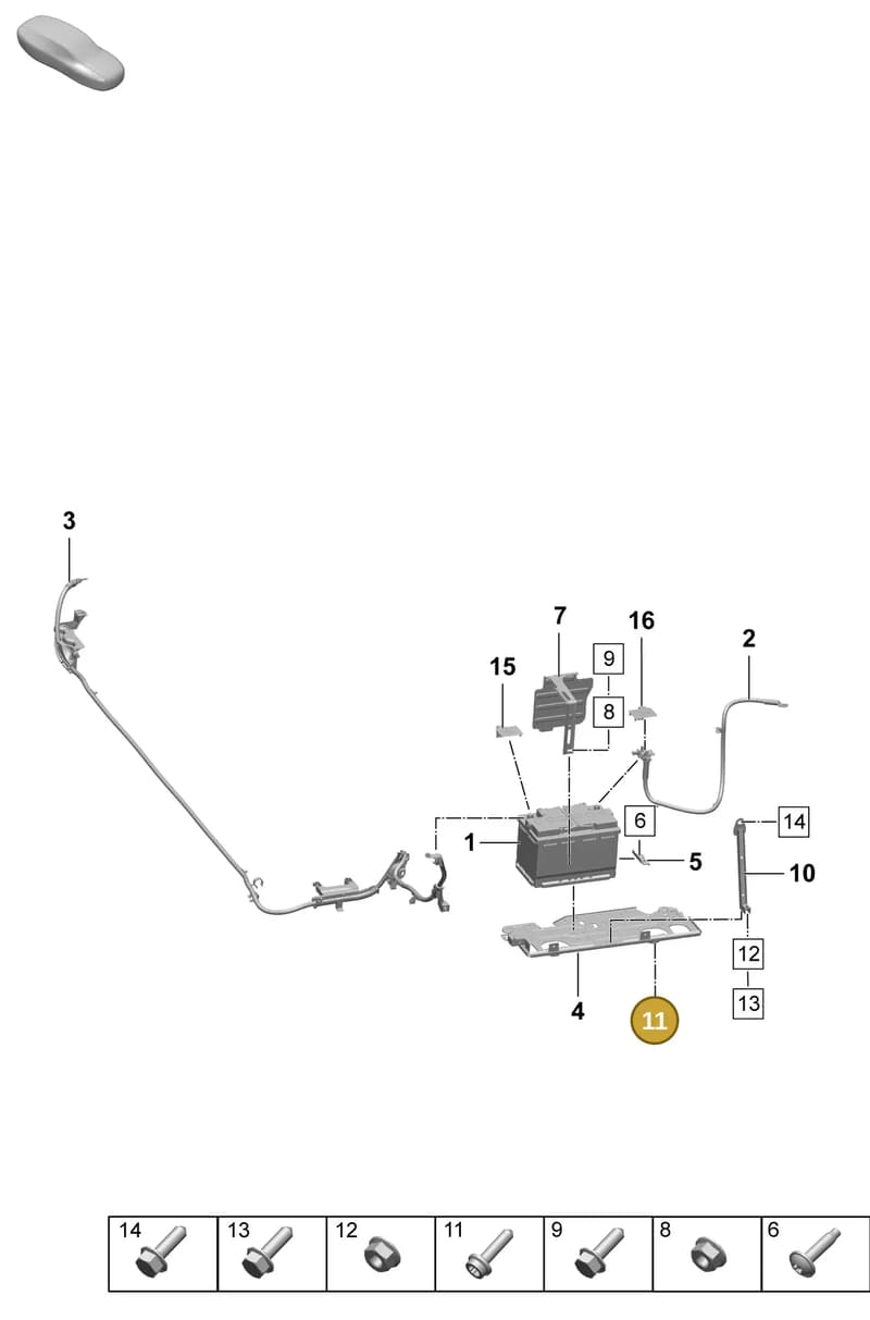 PAF107658 — Porsche Macan (2024-2024) diagram p61902300, position 11