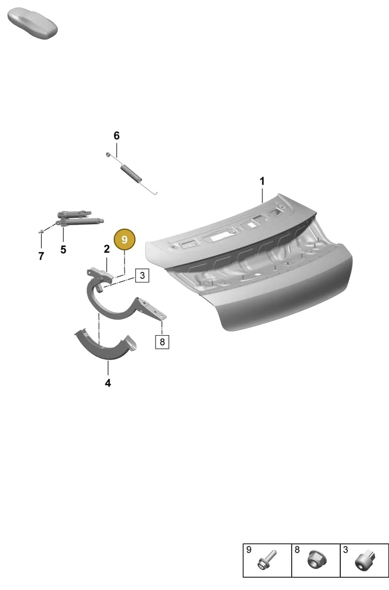 PAF107728 — Porsche Taycan Sport Turismo (2023-2025) diagram p64803100, position 9