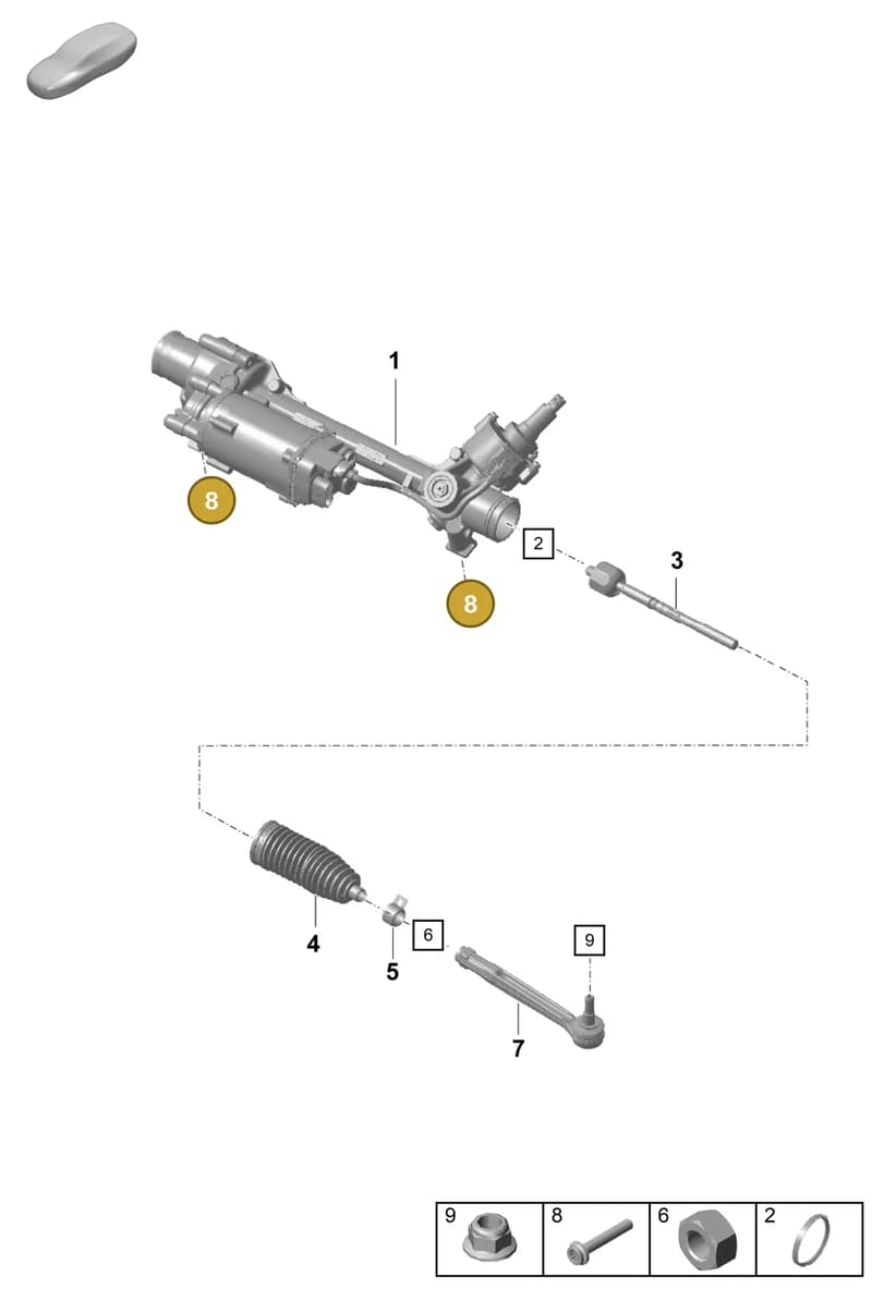 PAF107738 — Porsche Boxster Spyder (2019-2020) diagram p55403000, position 8