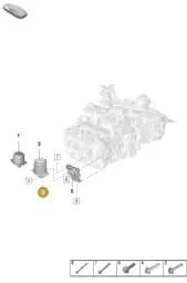PAF107838 Porsche Hexagon Flange Screw