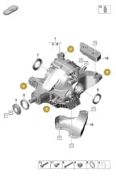 PAF107854 Porsche Hexagon Flange Screw (Combi)