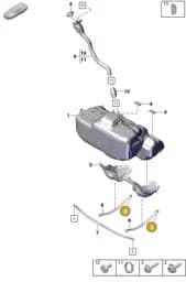 PAF108050 Porsche Hexagon Head Bolt (Combi)