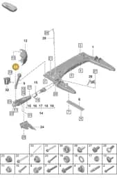PAF108248 Porsche Hexagon Flange Screw