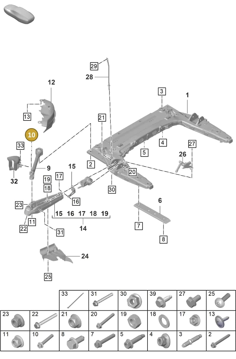 PAF108248 — Porsche 911 (2021-2022) diagram p59401000, position 10