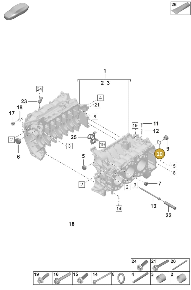 PAF108333 — Porsche 911 (2024-2025) diagram p53000002, position 10