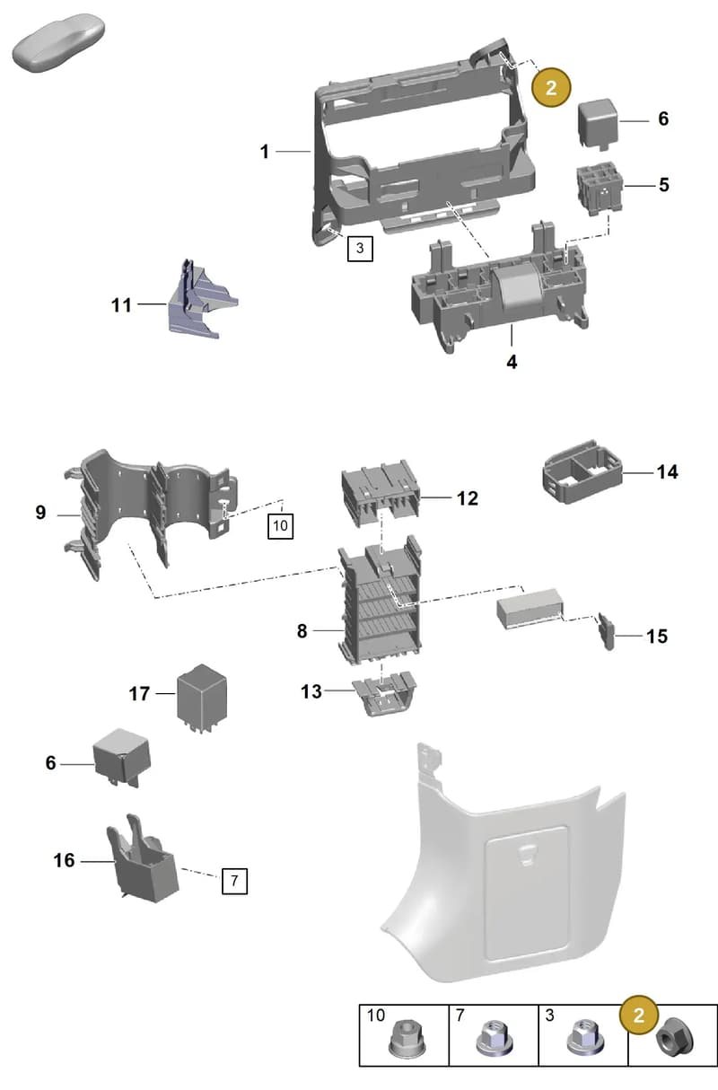 PAF108333 — Porsche Boxster Spyder (2019-2020) diagram p54902000, position 2