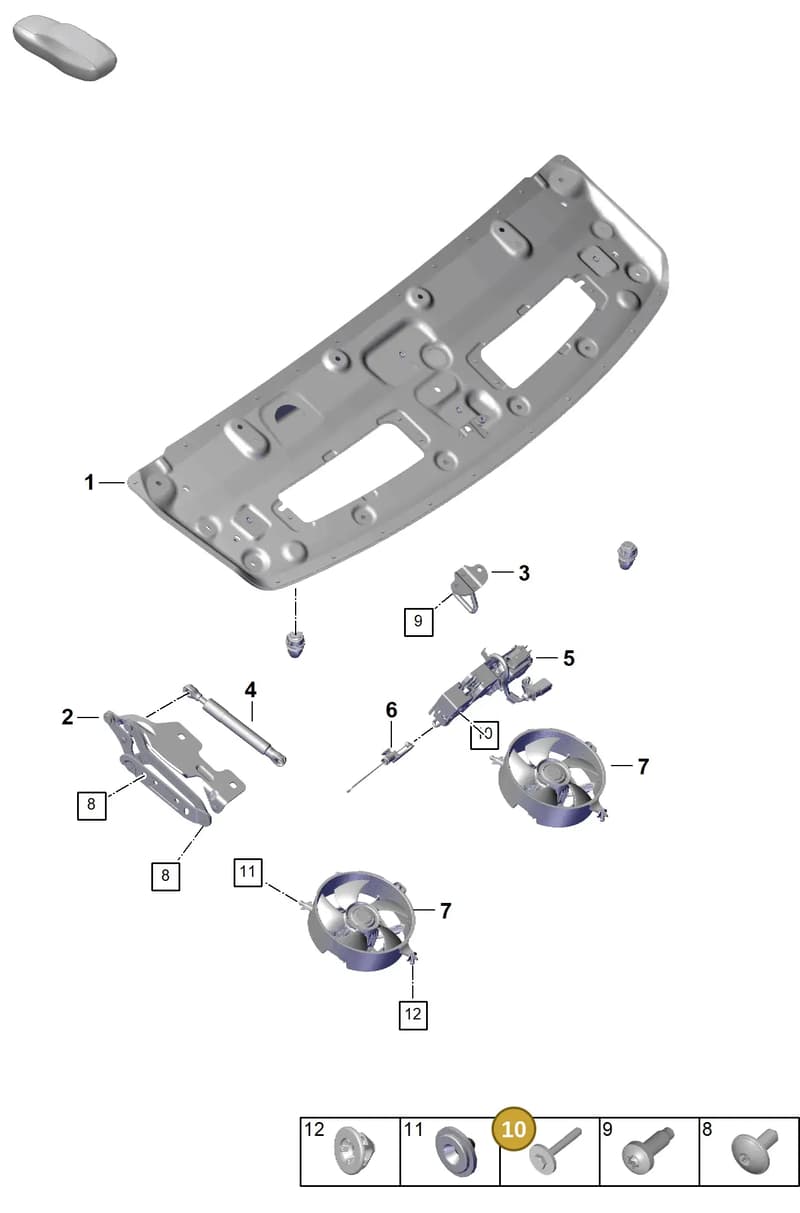 PAF108375 — Porsche 911 (2024-2025) diagram p63803100, position 10