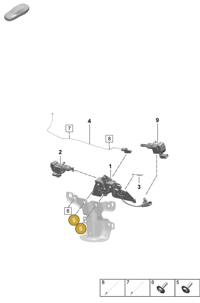PAF108387 — Porsche Macan (2024-2024) diagram p61803050, position 5