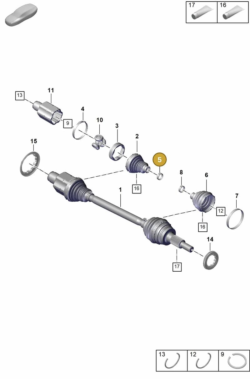 PAF108389 — Porsche Panamera (2020-2023) diagram p58401100, position 5