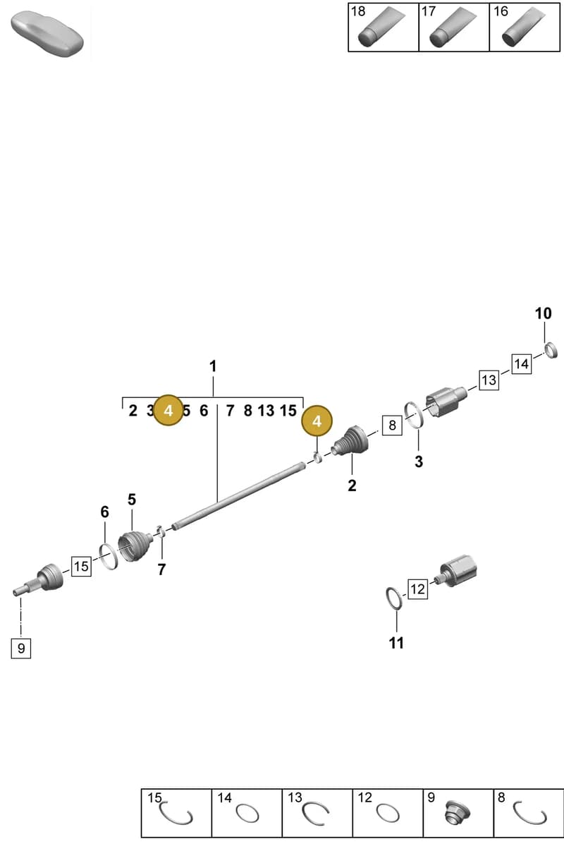 PAF108389 — Porsche Taycan Sport Turismo (2023-2025) diagram p64401150, position 4