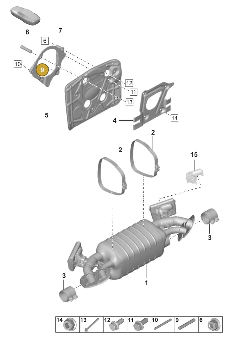 PAF108446 — Porsche 911 (2024-2025) diagram p53202300, position 9