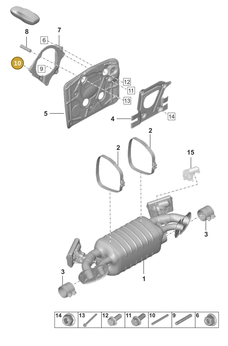 PAF108447 — Porsche 911 (2024-2025) diagram p53202300, position 10