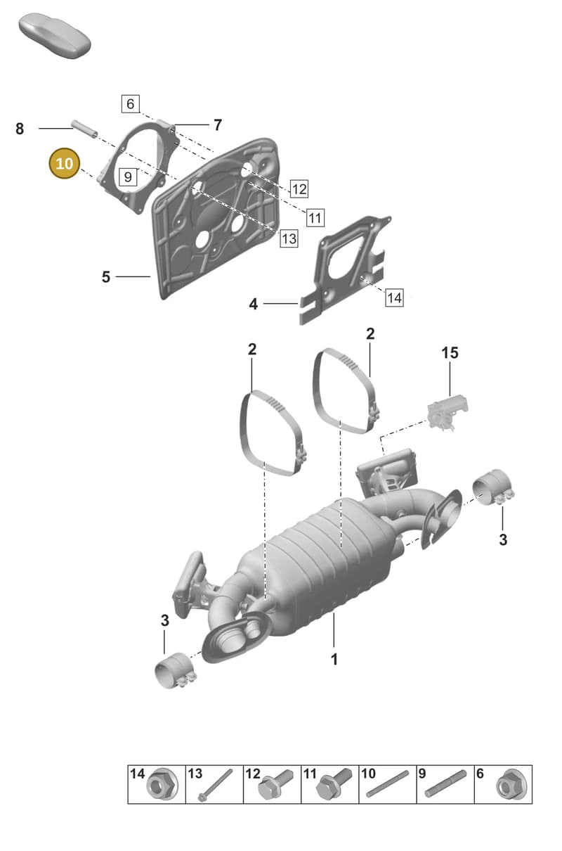 PAF108447 — Porsche 911 (2024-2025) diagram p53202350, position 10