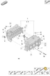 PAF108447 Porsche Threaded Pin