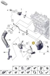 PAF108502 Porsche Double Stud with Hexagon Drive