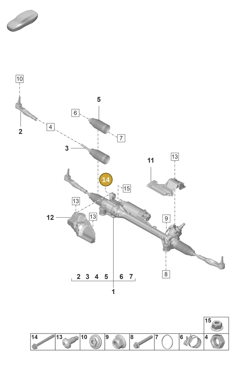 PAF108648 — Porsche Panamera (2020-2023) diagram p58403000, position 14