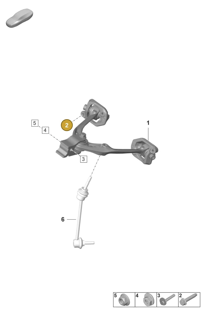 PAF108749 — Porsche 911 (2021-2022) diagram p59401020, position 2