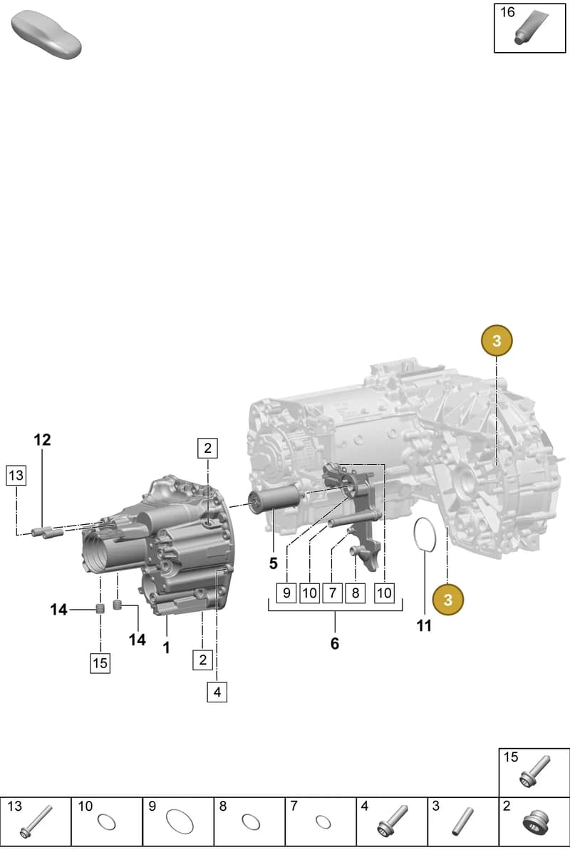 PAF108769 — Porsche Macan (2024-2024) diagram p61355130, position 3