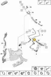 PAF109006 Porsche Hexagon Head Bolt