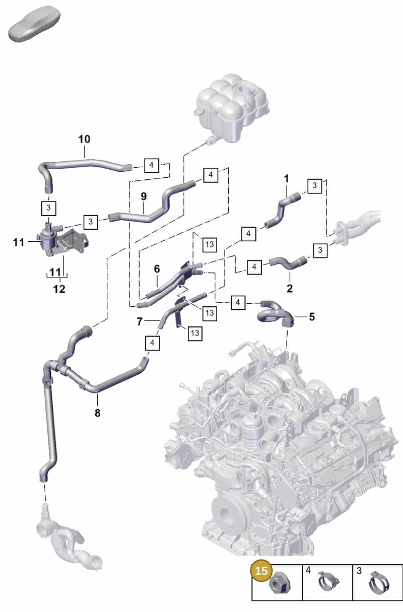 PAF12923400 — Porsche Cayenne Coupe (2023-2023) diagram p60813200, position 15
